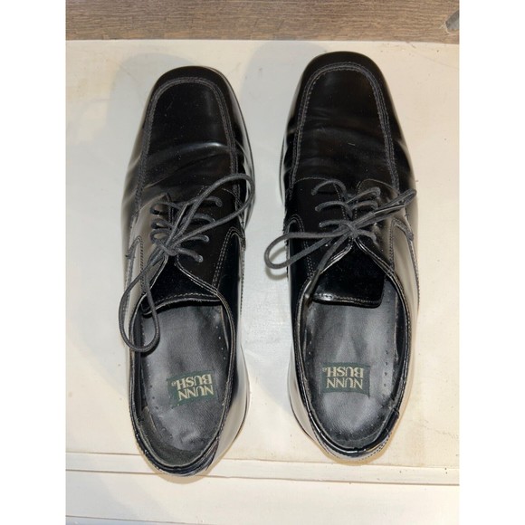 Nunn Bush Derby Mens Leather Dress Shoes Lace Up Black Size 10.5 M Great Cond - Picture 1 of 7